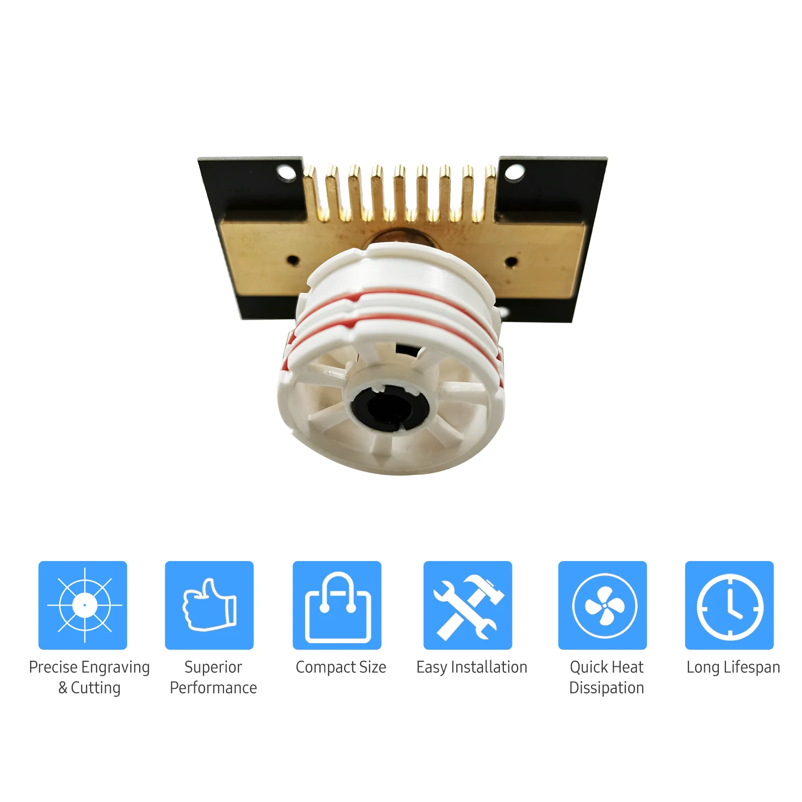 

Adjustable Focal Length Laser Module Laser Engraving Head High Speed Mini Laser Engraver Cutter Accessory Precise Laser Module