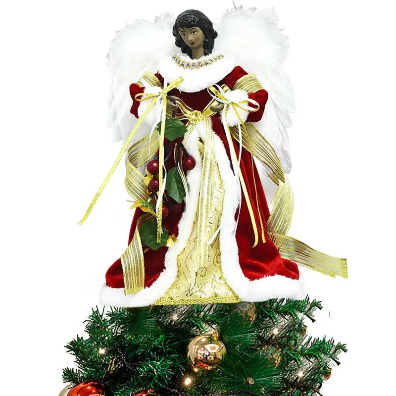

Christmas Tree Topper Decorative Angel Decoration For Tree Top Angel Ornaments For Christmas Tree Desktop Courtyard Party Patio