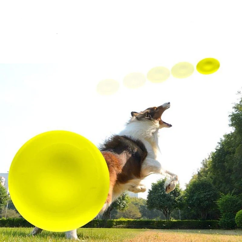 

1 Pc Interactive Dog Chew Toys Resistance Bite Soft Rubber Puppy Pet Toy for Dogs Pet Training Products Dog Flying Discs