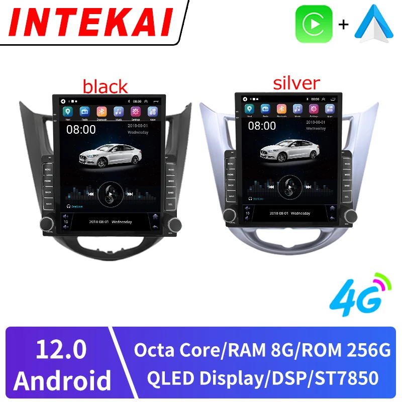 9 7-дюймовый вертикальный стиль Tesla с экраном Android 12 автомобильное радио для Hyundai