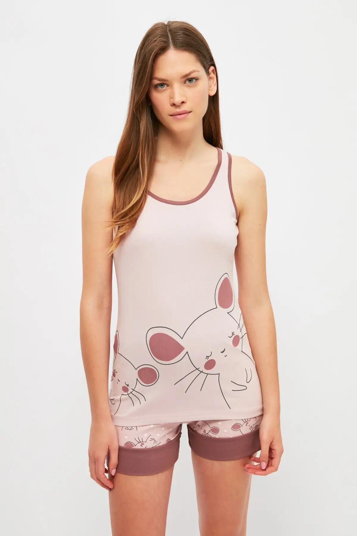 

Trendyol Printed Knitted Pajamas Set THMSS21PT1504