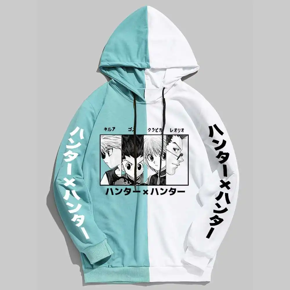 

Худи HUNTER×HUNTER Harajuku, уличная одежда, мужская толстовка, Одежда Манга, Аниме Толстовка, смешная винтажная толстовка, свободная одежда