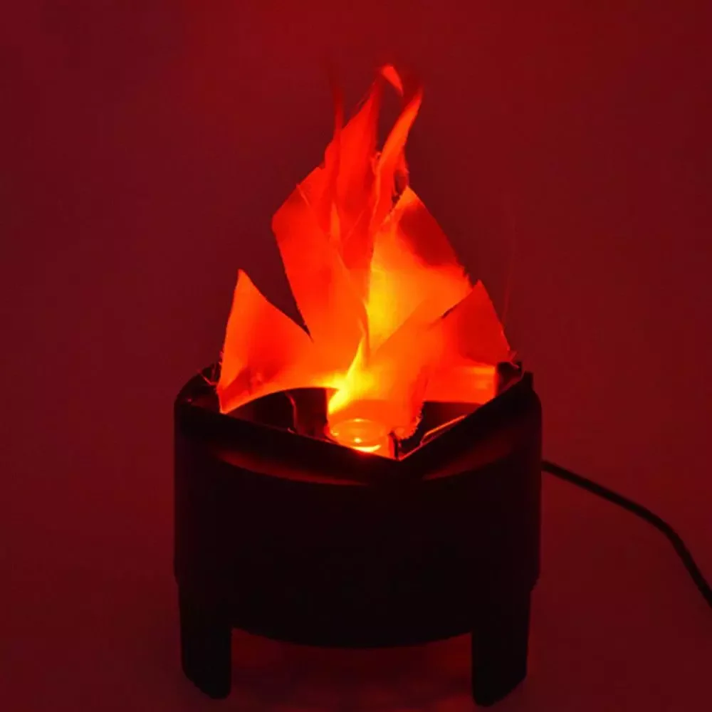 Поддельная лампа в виде пламени светильник огненный горшок чаша Рождество
