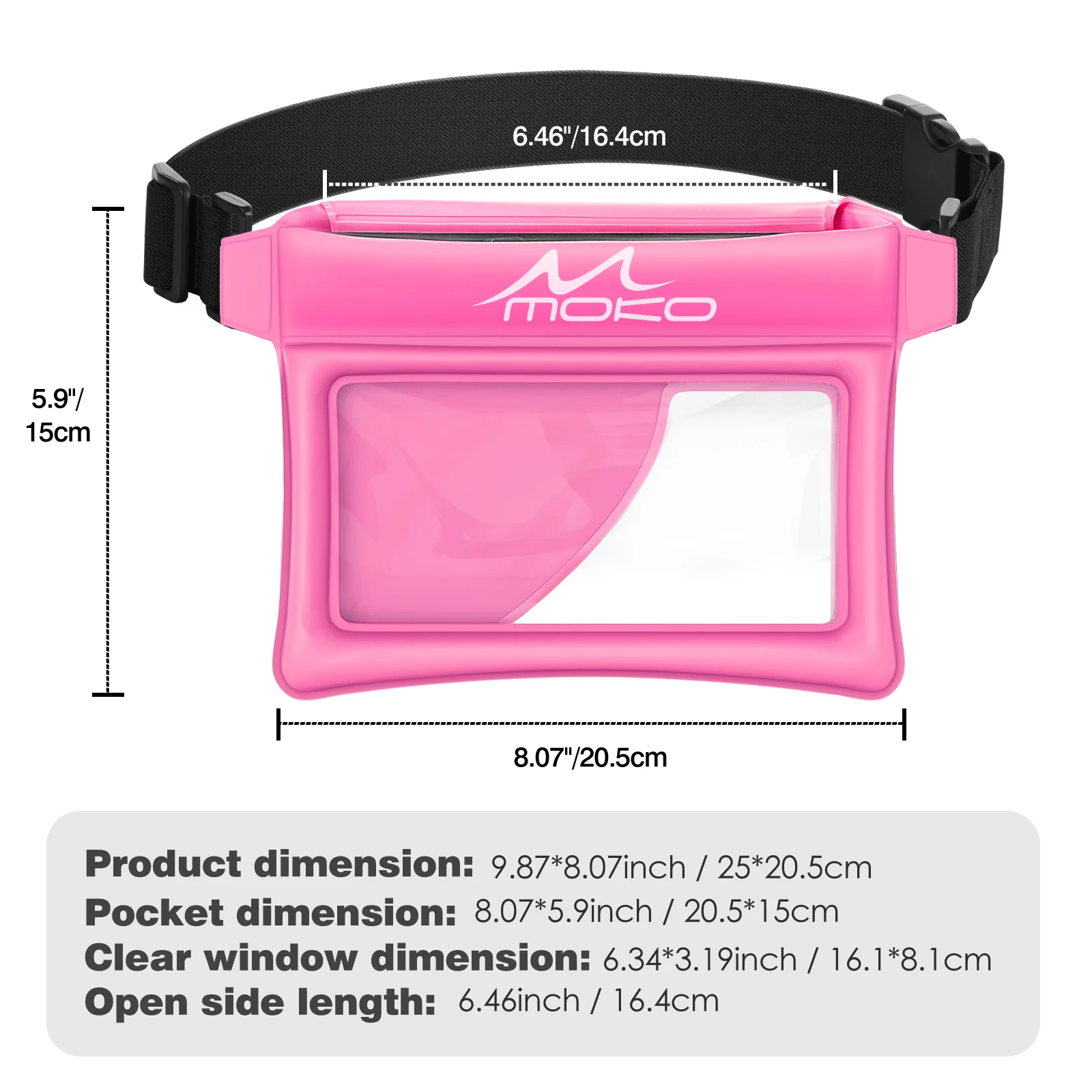 MoKo Waterproof Phone Pouch Drift Diving Swimming Bag Underwater Dry Bag Case Cover For Phone Water Sports Beach Pool Skiing