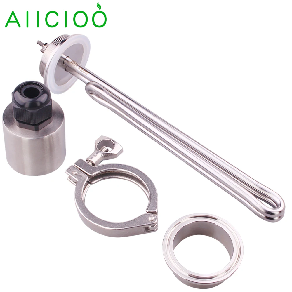 

2"Tri Clamp Brewing Heating Element Electric Immersion Water Heater Tubular Heating Tube OD64mm 220v 3.5kw 4.5kw