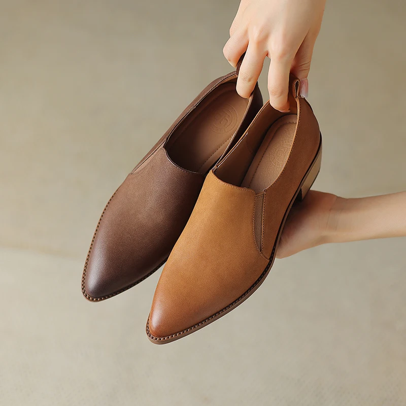 Женские туфли-лодочки из натуральной овечьей и свиной шкуры длина 22-2024 см