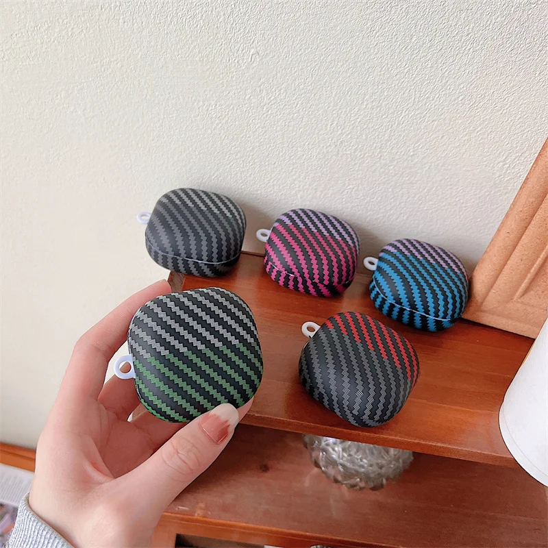 

Carbon Fiber Texture Case for Samsung Galaxy Buds Pro 2 Earphone Case PC Cover Wireless Bluetooth Headphone ProtectiveＣase Cover