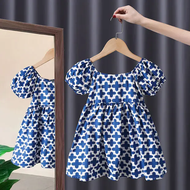 Casual Summer Kids Girls Dress Floral Clothes Baby Girl Princess New Flower Dresses Toddler Clothing