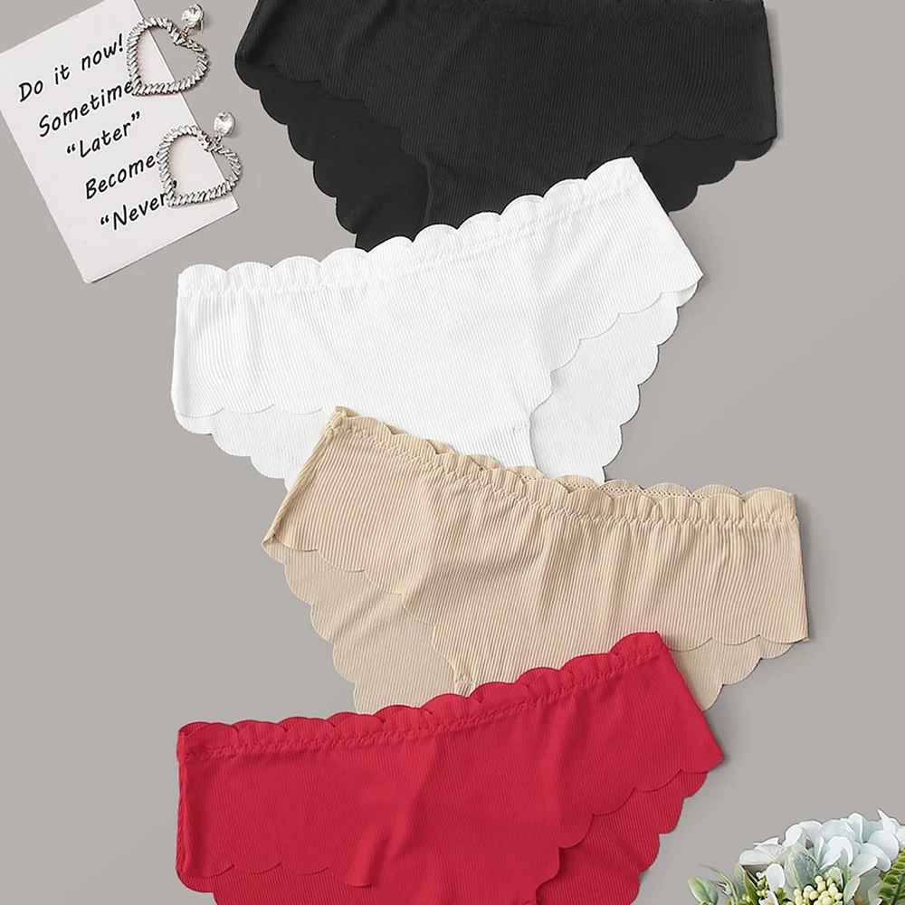 Симпатичные женские трусики нейлоновые сексуальные S бикини нижнее белье для