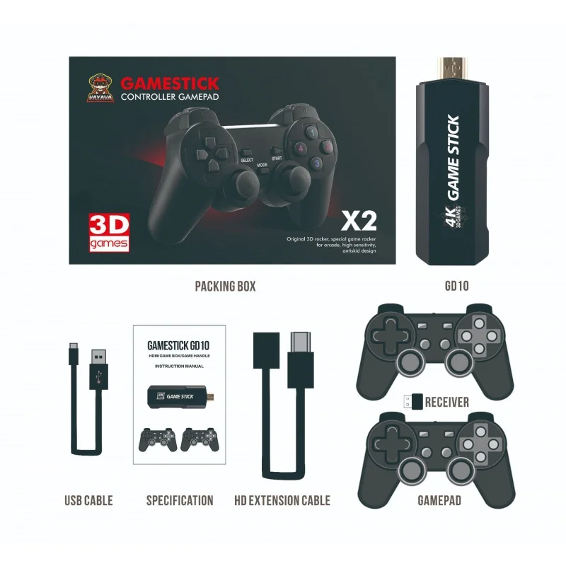 

New For X2psp Game Console Double Handle HDMI HD TV Home Game Console 10000 Simulator Game Console