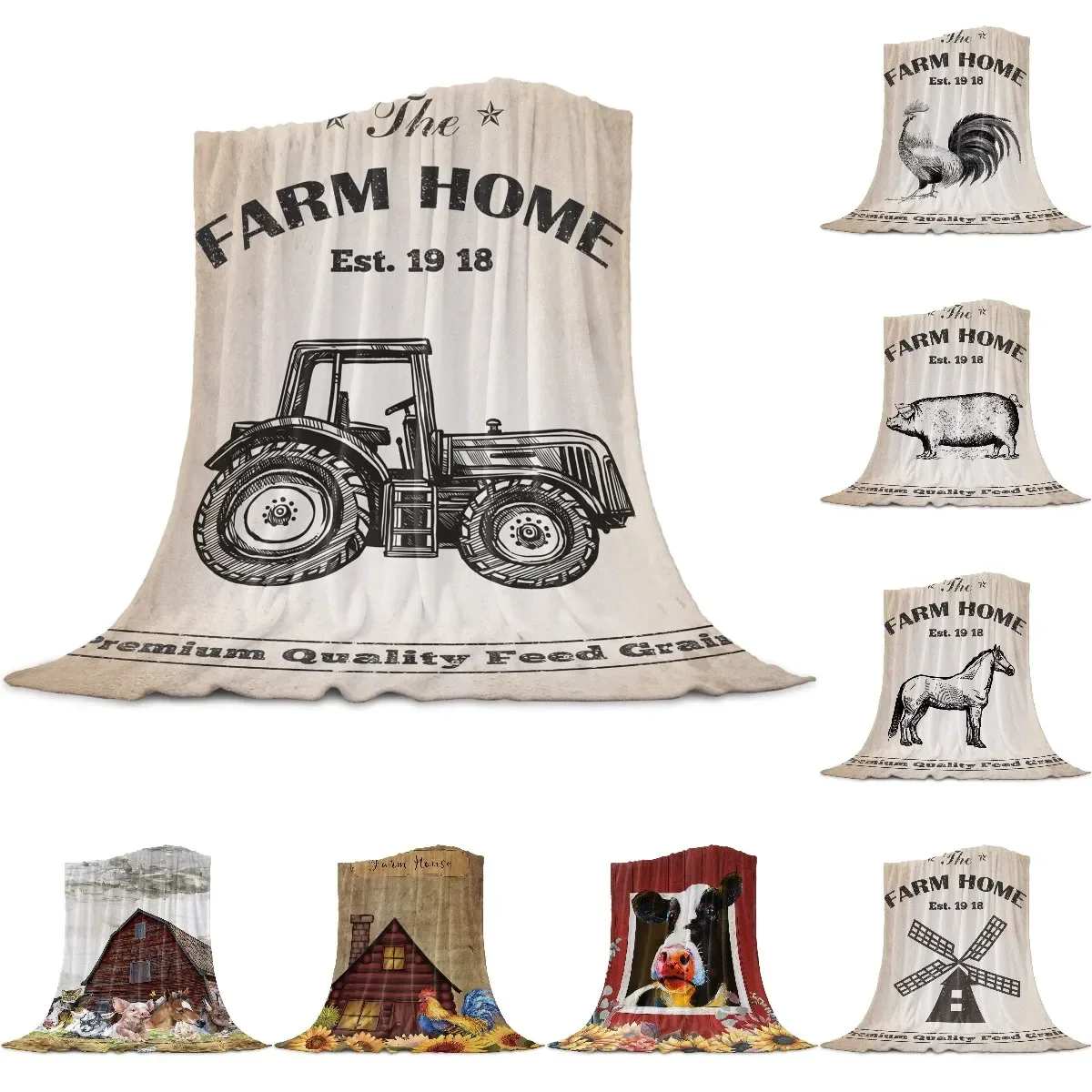 Фермерский локомотив мягкие теплые фланелевые одеяла диван-кровать пледы из