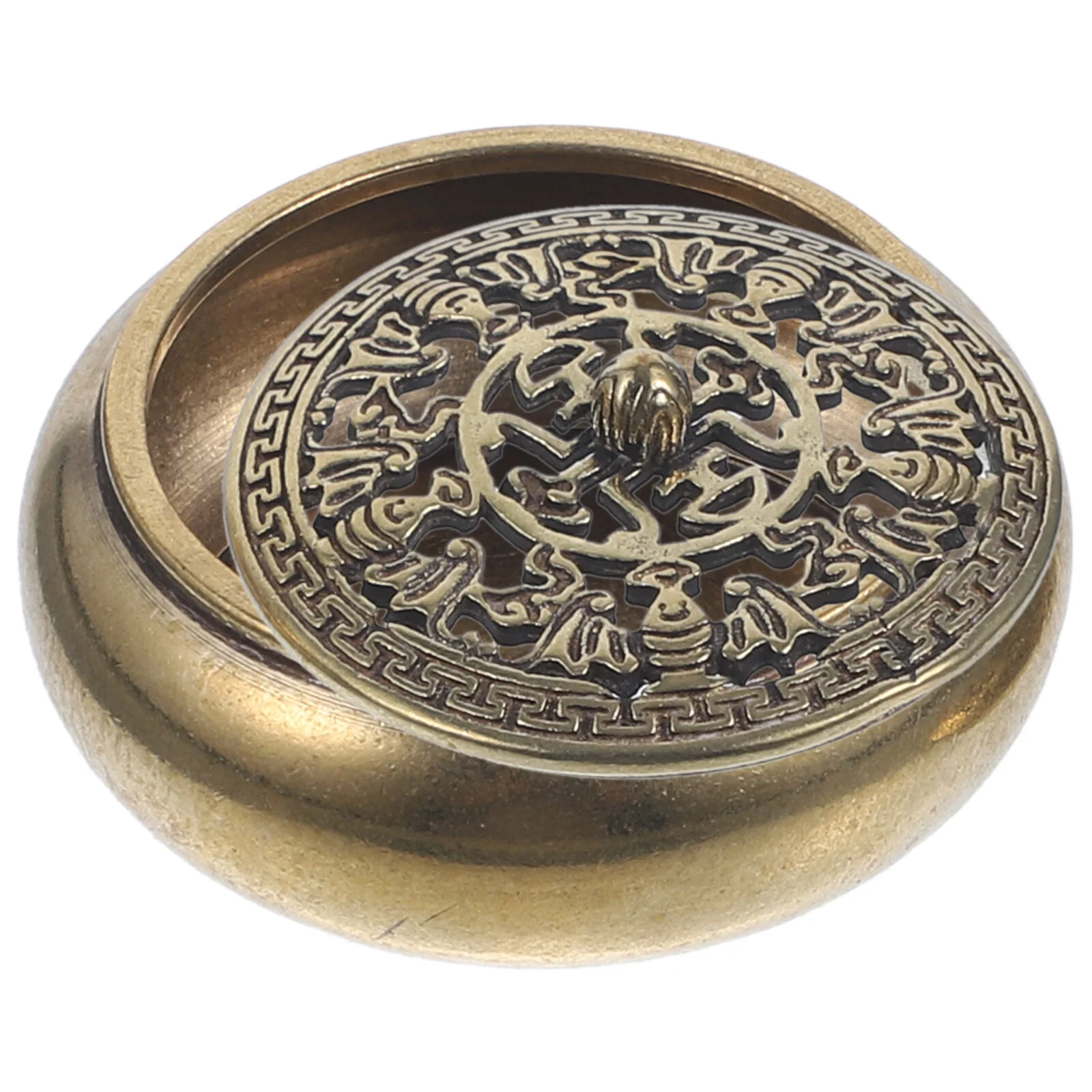 

Mini Decor Perfume Home Holder Censer Ornament Brass Aroma Burner