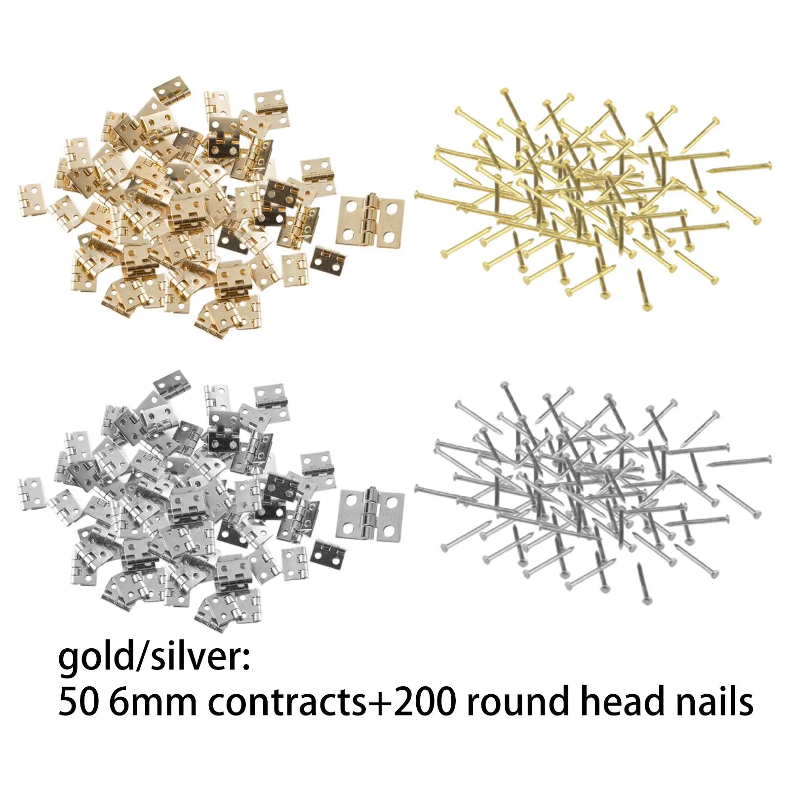 

Мини-петли оборудование с 200 шт. винтами и петлями для подарочных коробок, ящиков и дверей