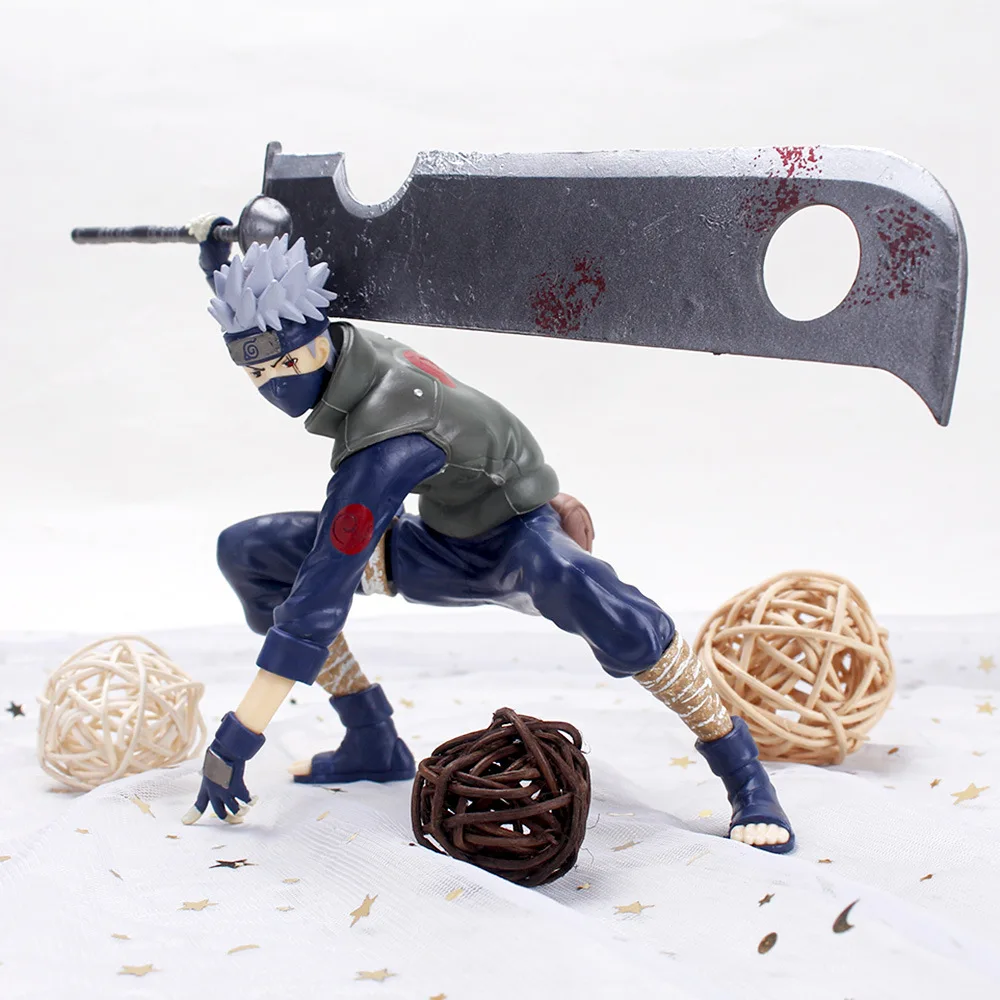 

15CM Anime Naruto Hatake Kakashi Figures Accessories Action Model Toys Doll Cartoon Decor Kids Children Cool Birthday Gifts