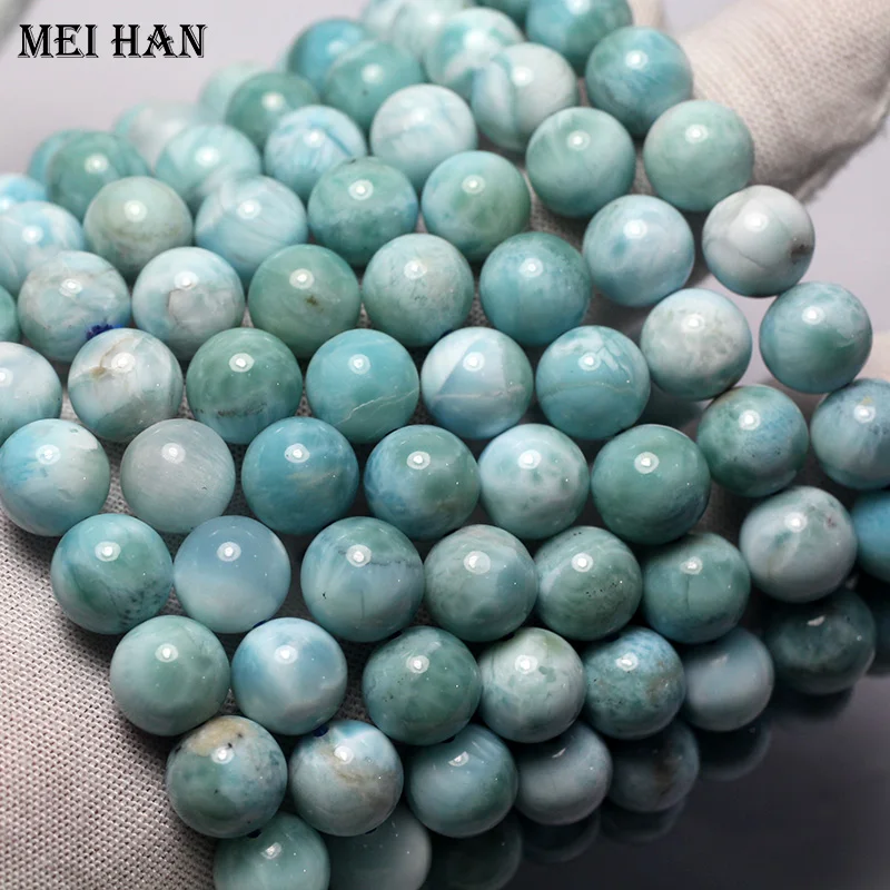 Механский естественный камень Larimar высшего качества с гладким округлым видом для создания ювелирных изделий дизайна DIY подарка.