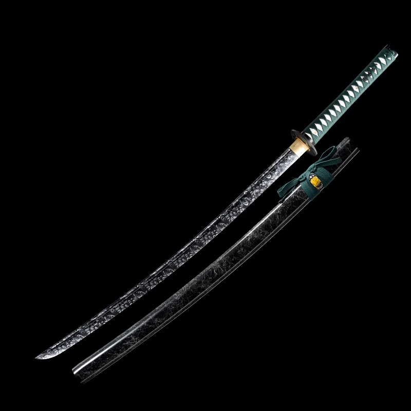 Китайская меч украшение для дома 1045 черное окрашенное лезвие деревянная Сая