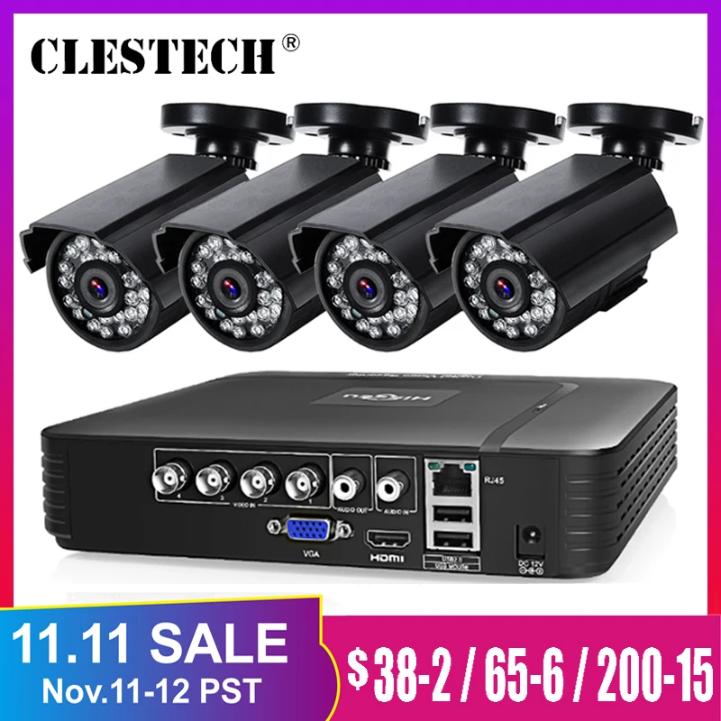 

HD 4CH 8ch 1080N 5in1 AHD DVR Kit CCTV System 1TB 2TB HDD 1080P AHD waterproof/bullet Camera 2MP P2P Security Surveillance Set