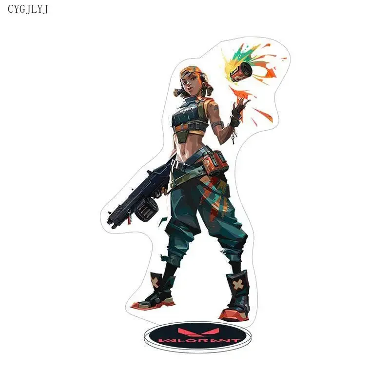 Игра Valorant Фигурка Sage Killjoy Jett Sova Cypher Косплей Акриловая подставка Модель Тарелка