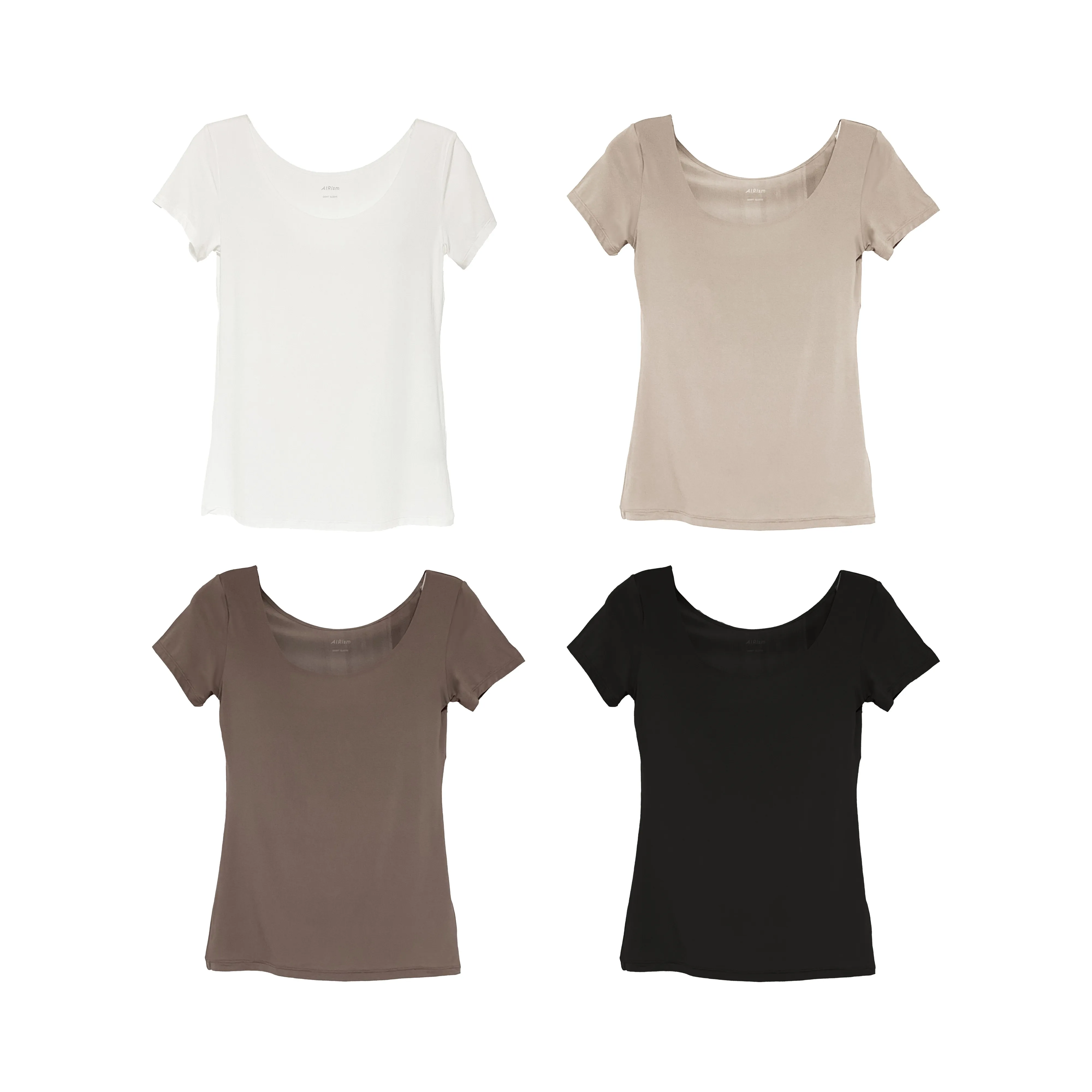 

에어리즘 U넥 티셔츠(반팔)