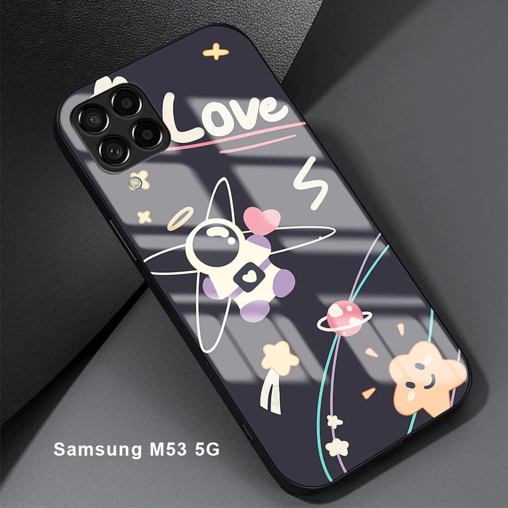 Чехол для Samsung M53 M23 M33 M52 5G M31 M21 M51 M62 M20 M12 M32 M11 M30S блестящий чехол телефона с мягкими