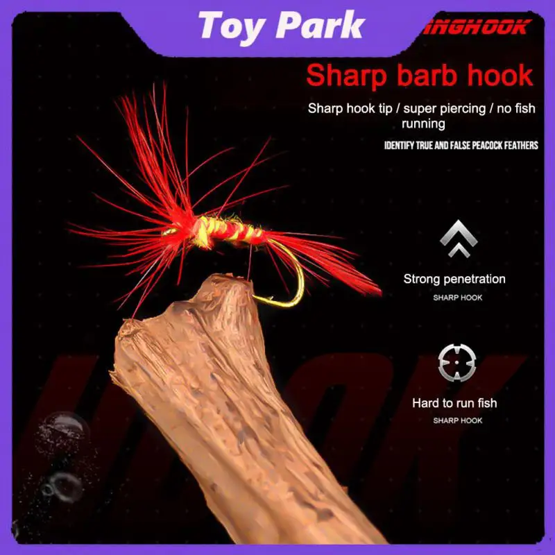 

Fishing Lures Imitation Dish Fly Hook Sub Bait Box Insect Bait Fake Insect Bait Hook Fish Hook Fishing Supplies With Barb