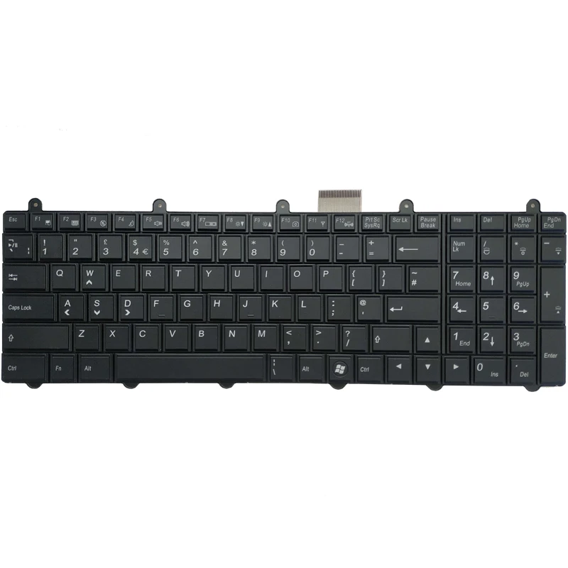Новая британская клавиатура с подсветкой для Clevo P157sm P177sm V 132150 bk3 6-80-p17s0-010-3 Черная
