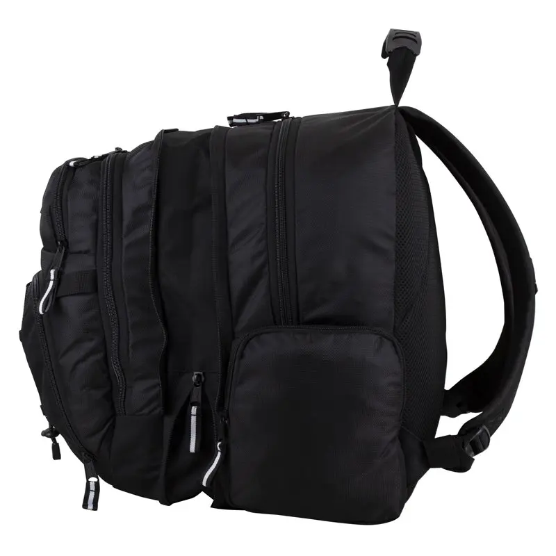 Bungee Expandable Unisex Backpack Black