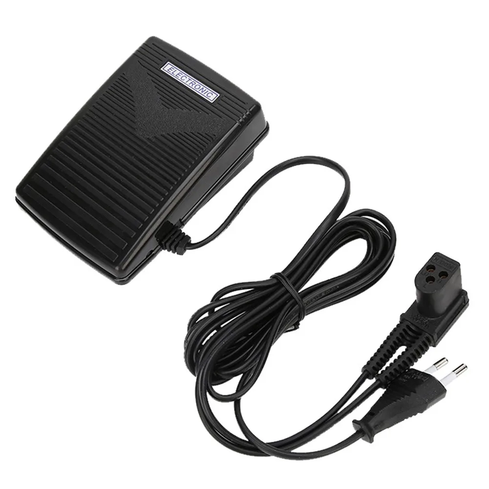 

Ножная педаль для швейной машины, ножная педаль с шнуром питания и европейской вилкой, швейный инструмент для многих швейных машин, педаль и...