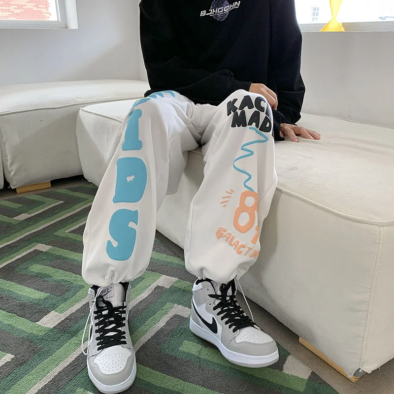 

Мужские спортивные брюки Neploha в стиле хип-хоп, уличная одежда 2022, мужские брюки большого размера на весну и лето, мужские повседневные брюки ...