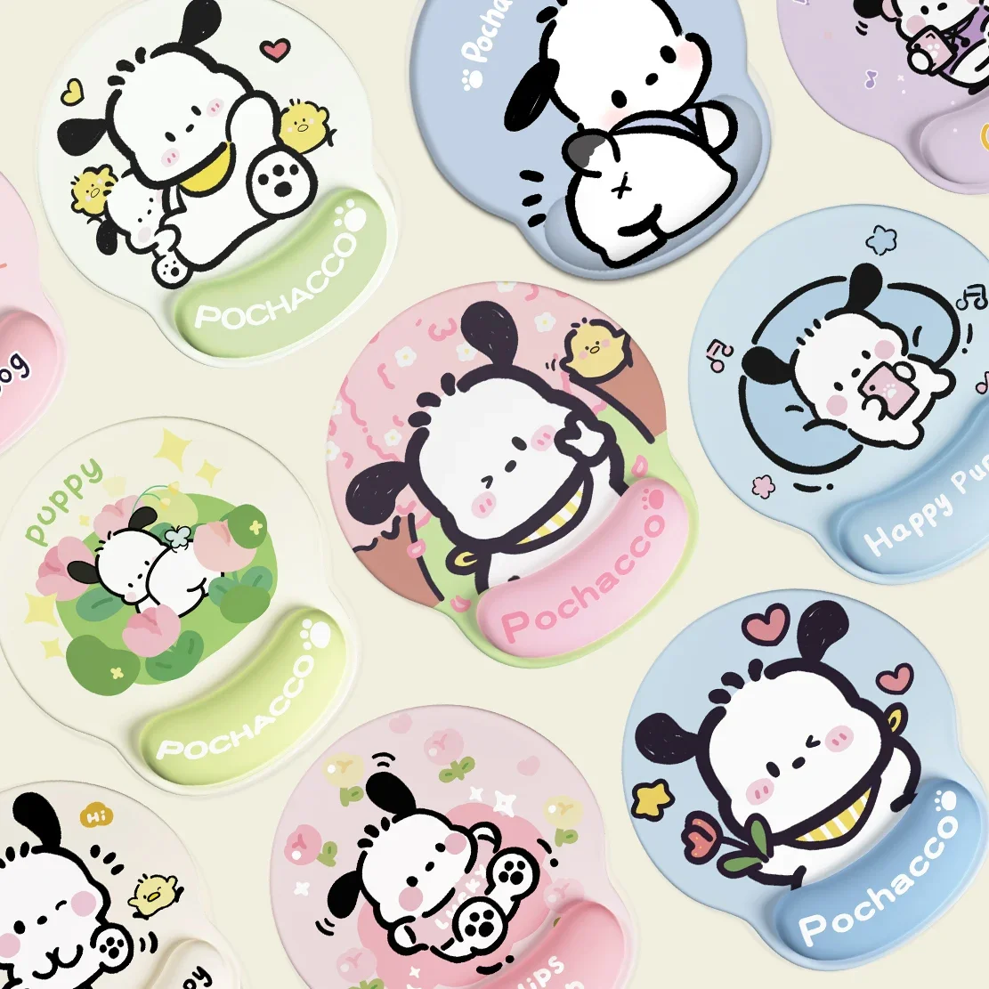 Коврик для мыши sanrio браслет pochacco девочек мультфильм аниме офисная силиконовая
