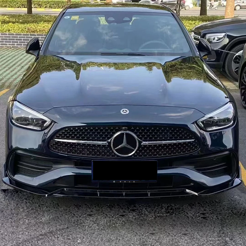 

3pcs Car Front Bumper Lip Splitter Spoiler for Mercedes Benz C Class W206 C300 C400 C43 AMG S206 C180 C200 C220 C300 2022
