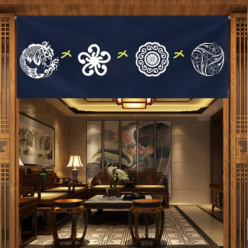 Японские горизонтальные занавески дверные для кухни Izakaya суши ресторан кухня