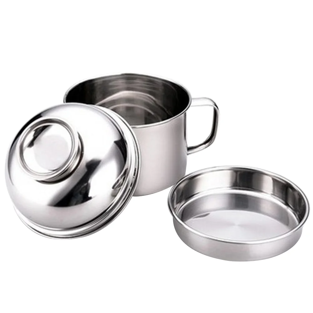 

Box Lunch Bowl Containerbento Insulated Thermal Stainless Steel Soup Bowls Reusable Containers Cup Camping Snack Metal Picnic