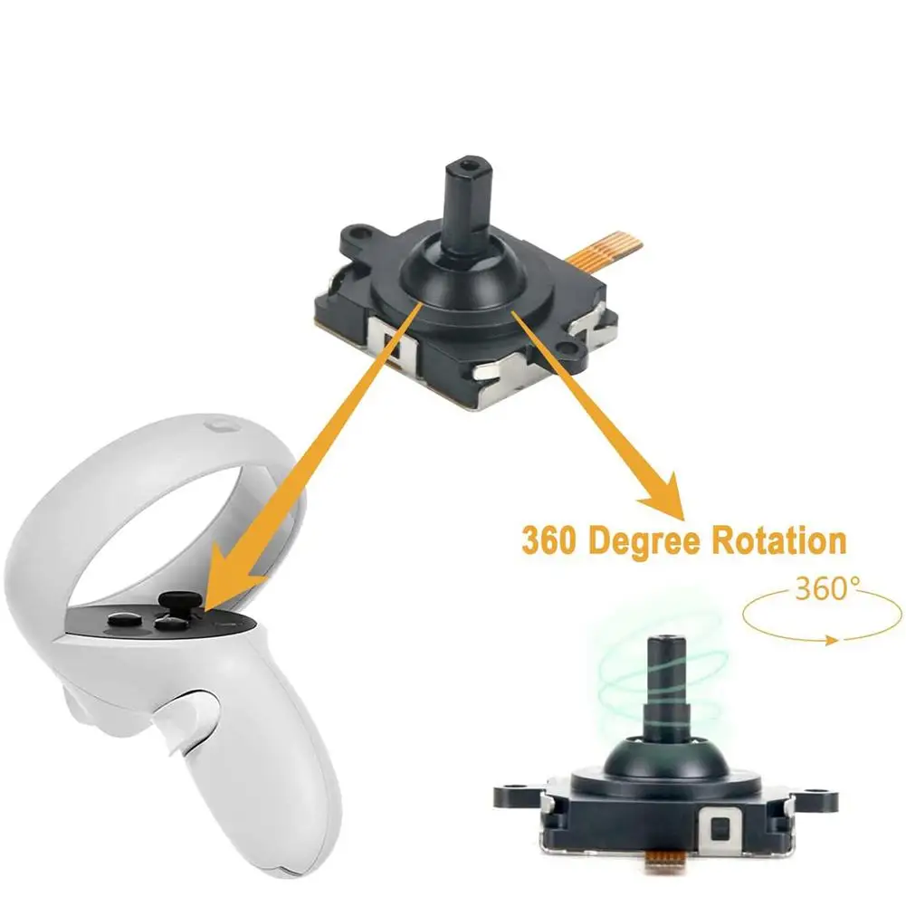 

VR Glasses Handle Replacement Rocker Wear-resistant Direction Stick Parts for Oculus Quest2 Accessories