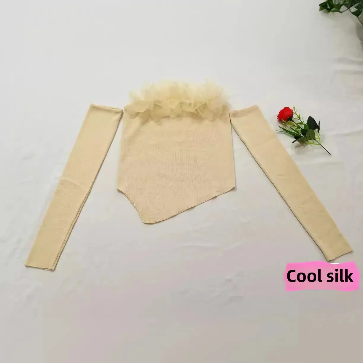 Весенне-осенний облегающий сладкий пряный укороченный топ с открытыми плечами