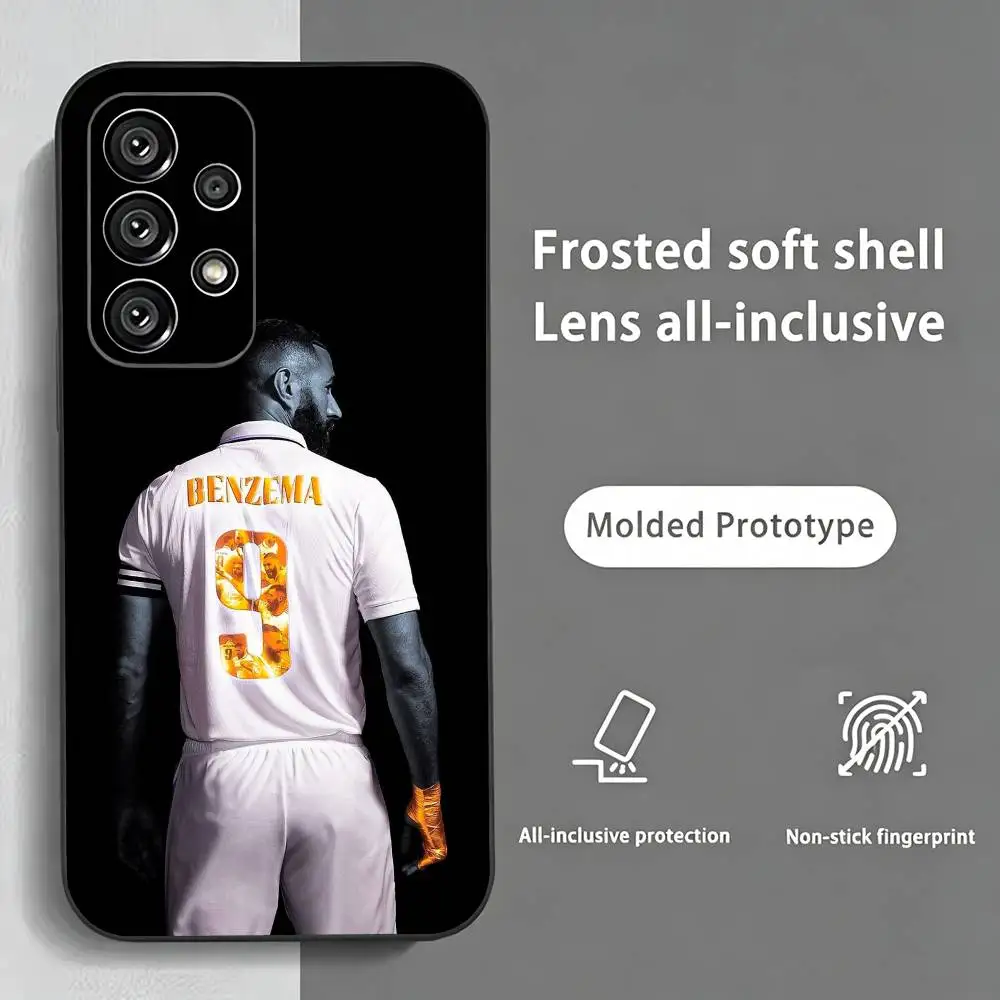 Фото Чехол для телефона K-Karim Benzema Football Cheer для Samsung S25, S24, S21, S22, S23, S30, Ultra, S20, Plus, FE, мягкий силиконовый, черный №5