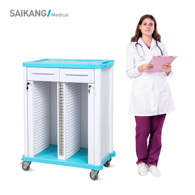 

SKR021-8 Medical Records Trolley Cart