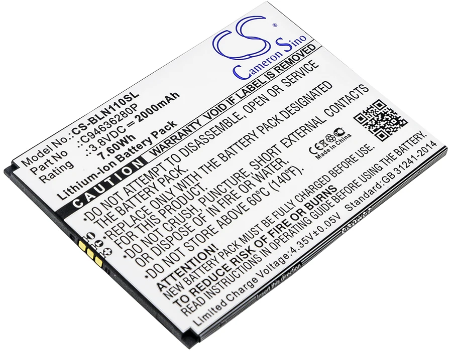 

2000mAh C94636280P Battery for BLU Neo XL N110U