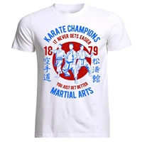 it never gets easter karate champions martial arts mma ufc t shirt mens 100 cotton casual t shirts loose top new