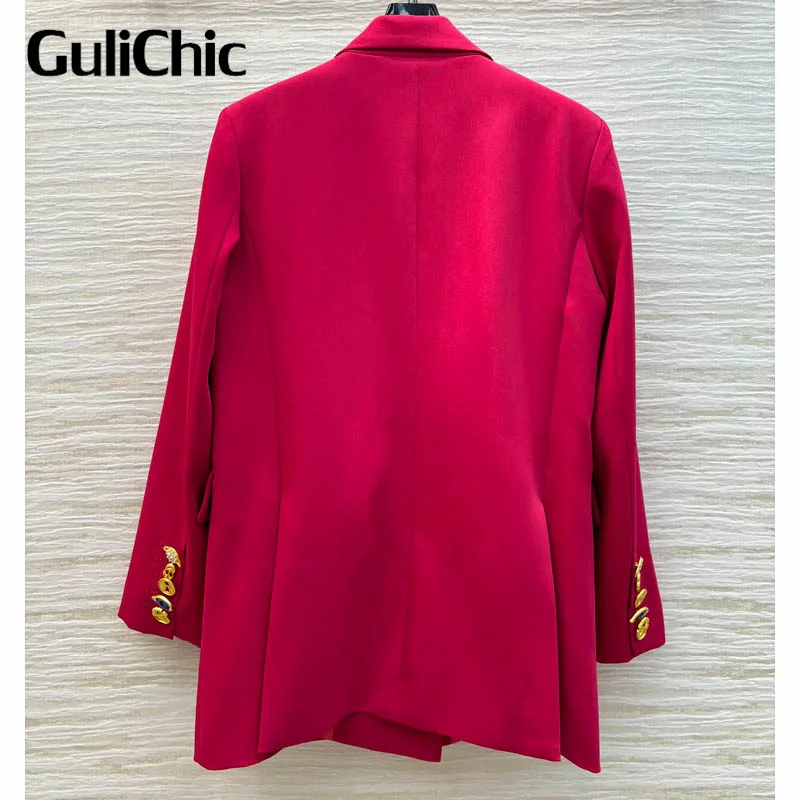 Женский двубортный блейзер с лацканами GuliChic 9 27