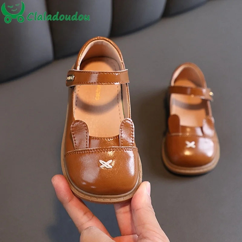 

Обувь принцессы для девочек 12-15,5 см, весна 2023, детская модная брендовая яркая одежда, танцевальные туфли на плоской подошве, Детские балетки с ушками, повседневная обувь