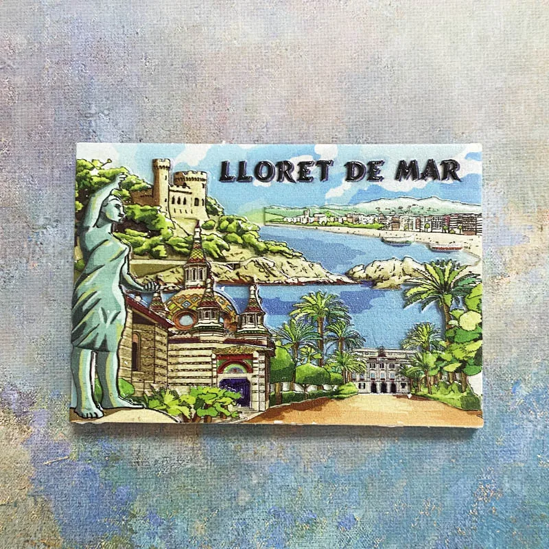 Шато лоретте де Мар туристическое 3D стерео наклейка на холодильник хранилище