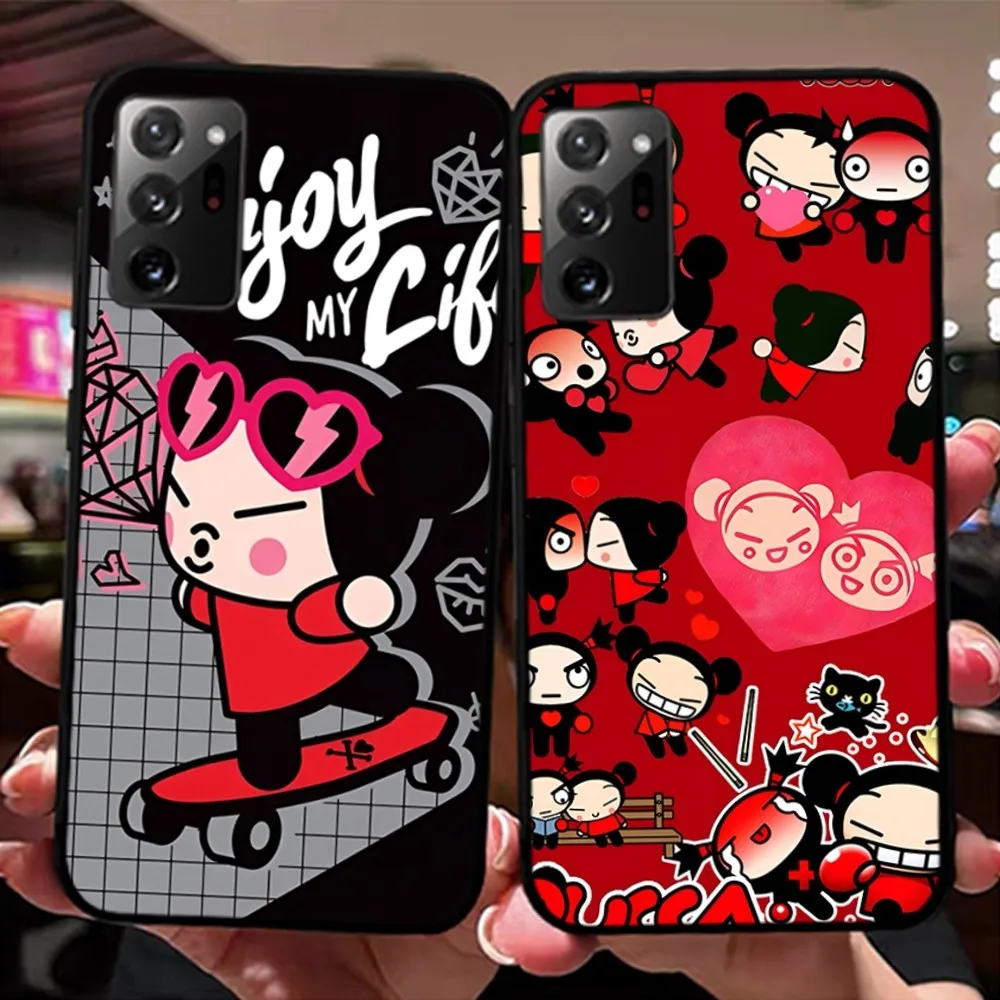 Pucca And Garu Phone Case For Samsung Note 8 9 10 20 Pro Plus Lite M 11 30 21 31 51 A 22 42 02 03