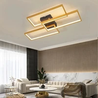 black gold white 110v 220v modern led chandelier lighting for living room bedroom rings circular led ceiling chandelier lighting