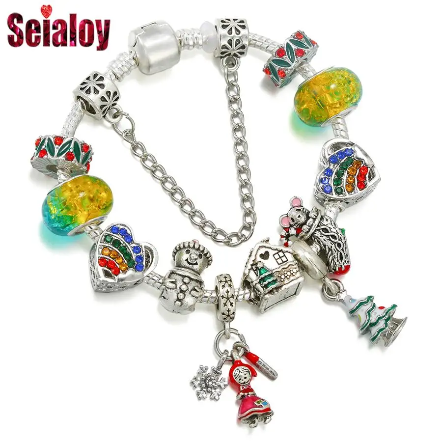 Подвески и браслеты Seialoy для женщин серебристые украшения сделай сам в виде