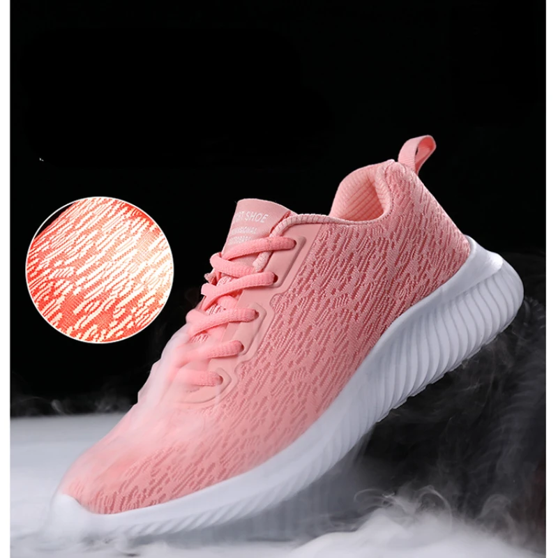 Women's Shoes Running Shoes Soft Shock Absorption Breathable Mesh Lightweight Casual Sports Shoes Comfortable Outdoor Sports