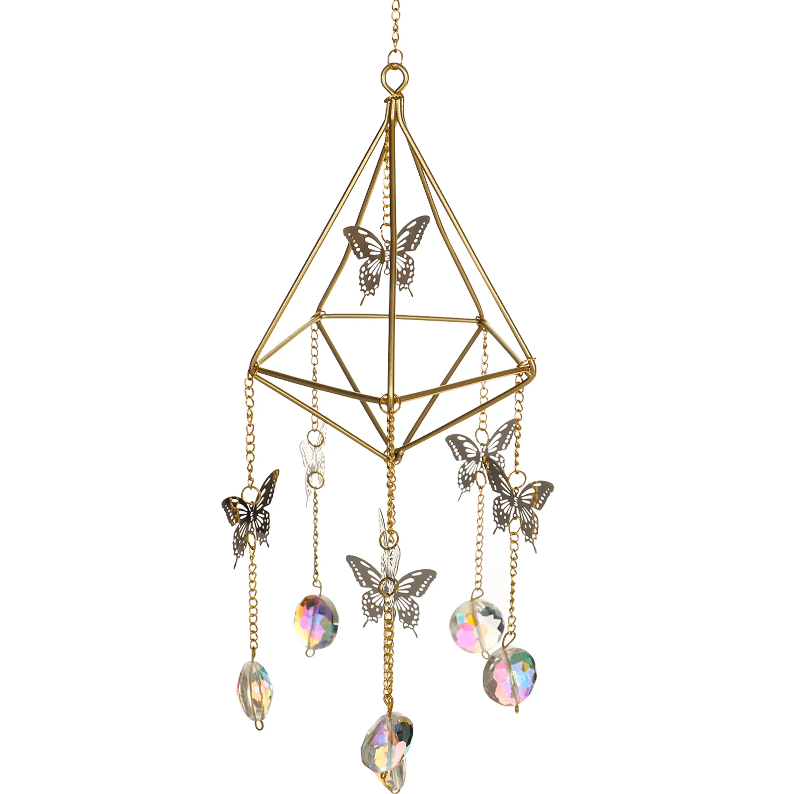 

1Pcs Butterfly Crystal Dream Wind Chimes Home Decoration Window Wind Spinner Bedroom Living Room Decoration Creative Girls Gifts
