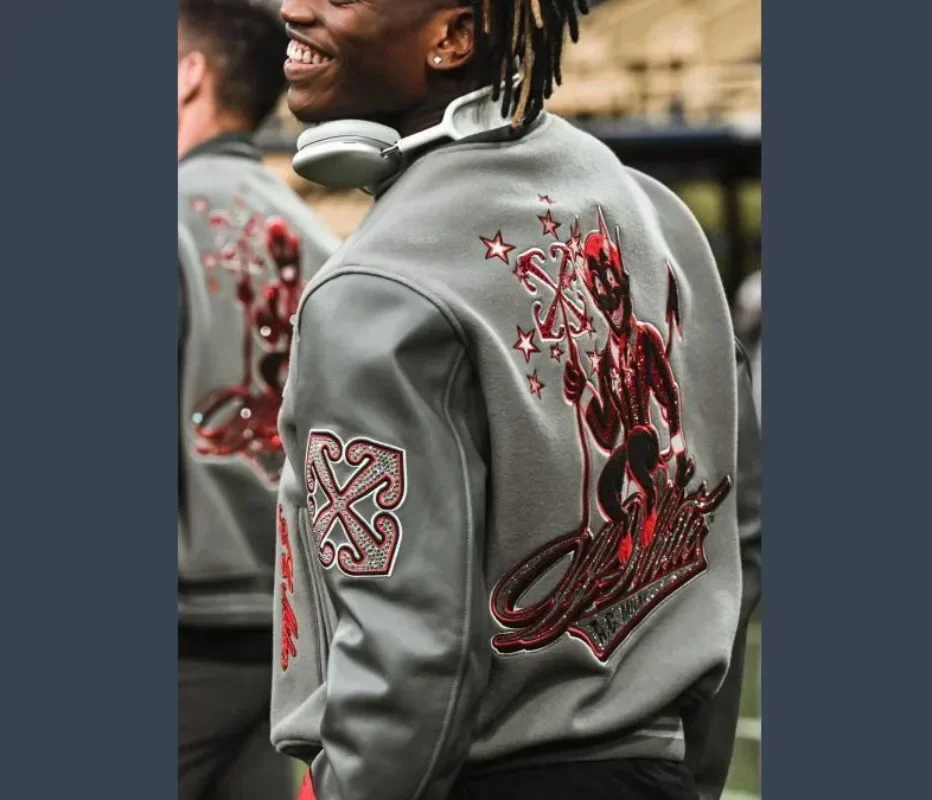 Винтажная университетская бейсбольная куртка мужская лоскутная из