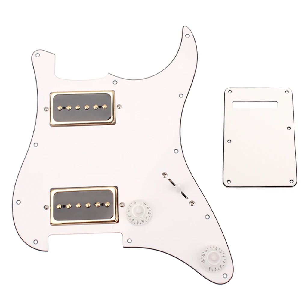 

Tooyful P90 Loaded Pickguard HH Humbuckers Alnico V for ST Electric Guitar Parts