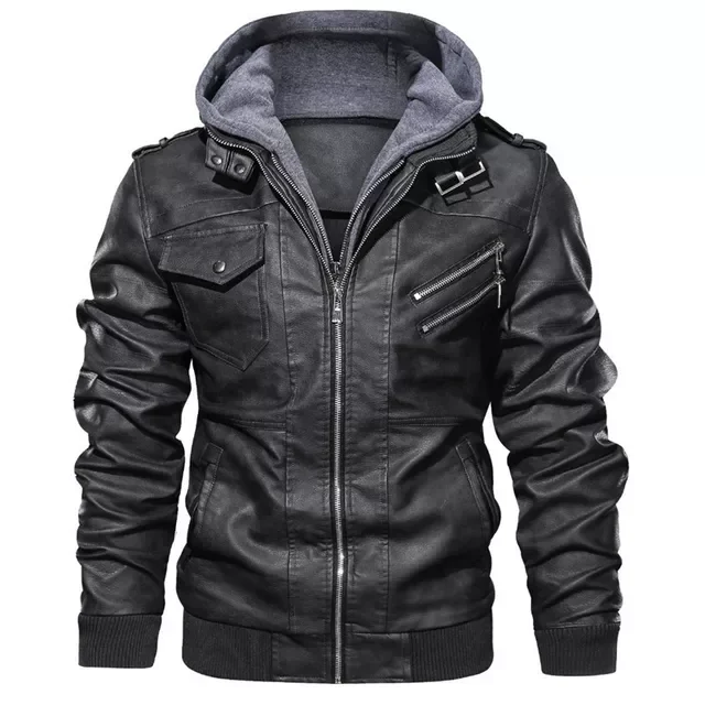 

2023New New Men's Leather Jackets Autumn Casual Motorcycle PU Jacket Biker Leather Coats Brand Clothing Leather jacket Winte